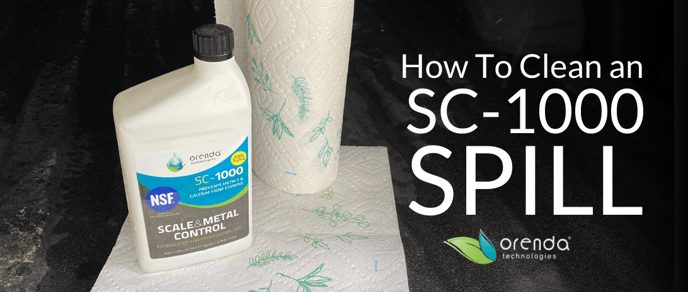 How to clean an SC-1000 spill