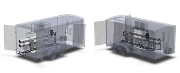 graphic of a reverse osmosis trailer for swimming pool RO filtration