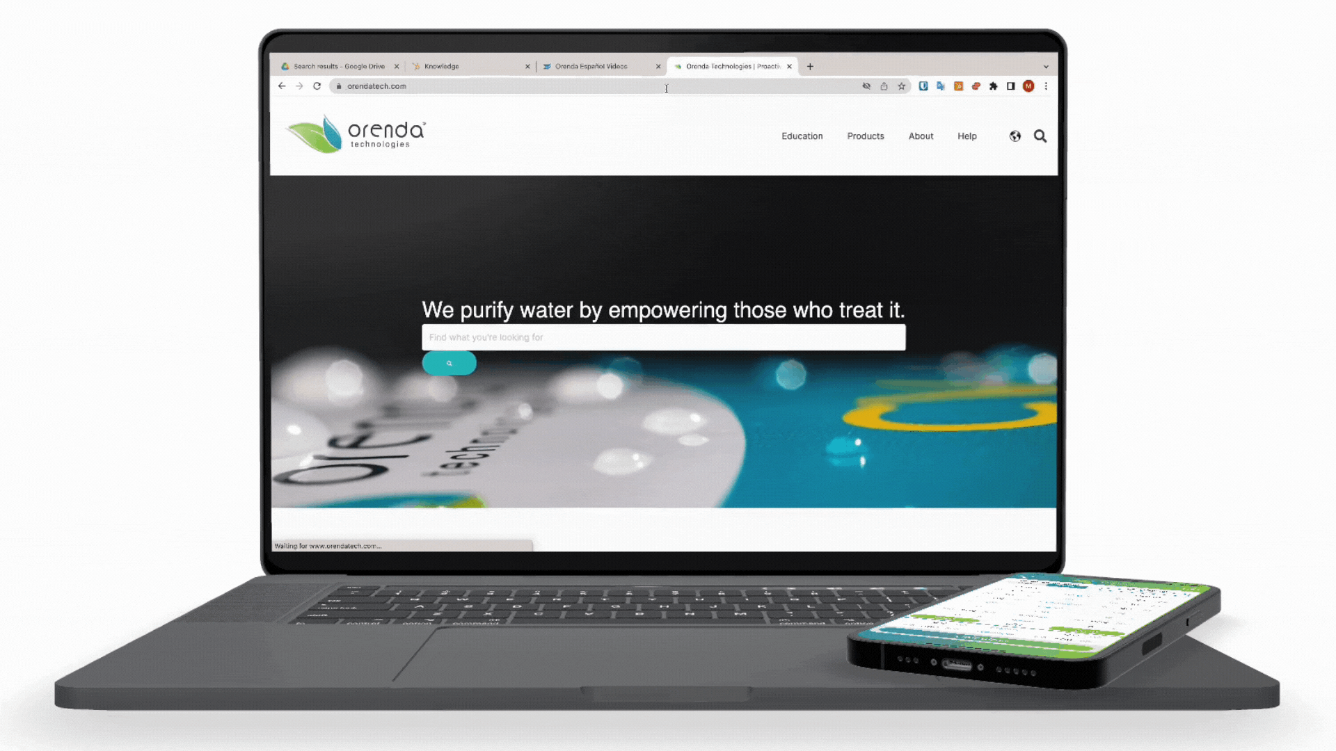 Orenda website, request training