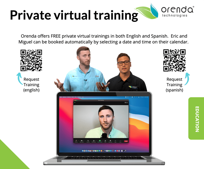 Orenda virtual training, Eric and Miguel, private Orenda training