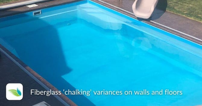 fiberglass chalking walls and floors