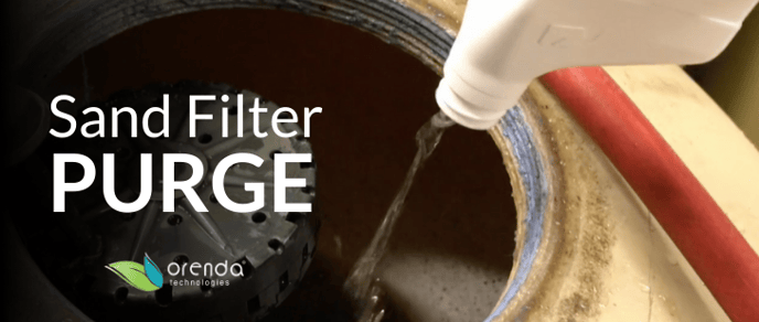 sand filter purge, orenda filter